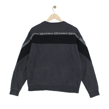 Mens Sweatshirt Logo Print Crew Neck Long Sleeve