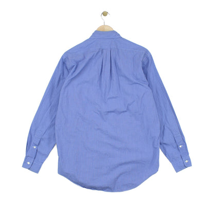 Mens Check Shirt Long Sleeve Button Down Classic