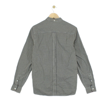 Mens Check Shirt Gingham Button Down Classic