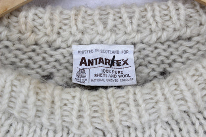 Mens Fair Isle Jumper Uk Made Shetland Wool