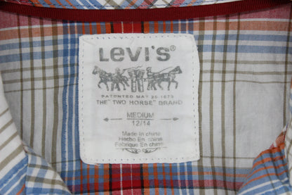 Womens Plaid Shirt Short Sleeve Western