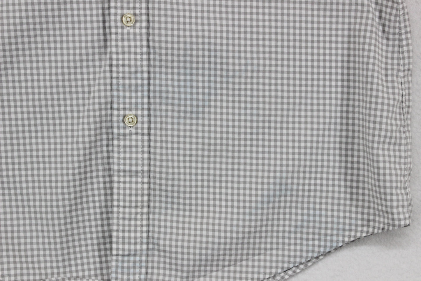 Mens Check Shirt Stretch Slim Fit Button Down