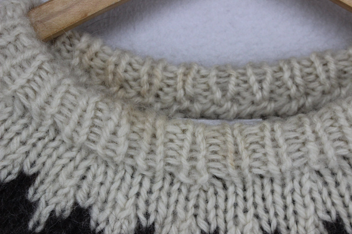 Mens Fair Isle Jumper Uk Made Shetland Wool