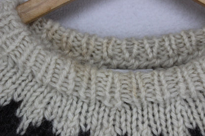 Mens Fair Isle Jumper Uk Made Shetland Wool
