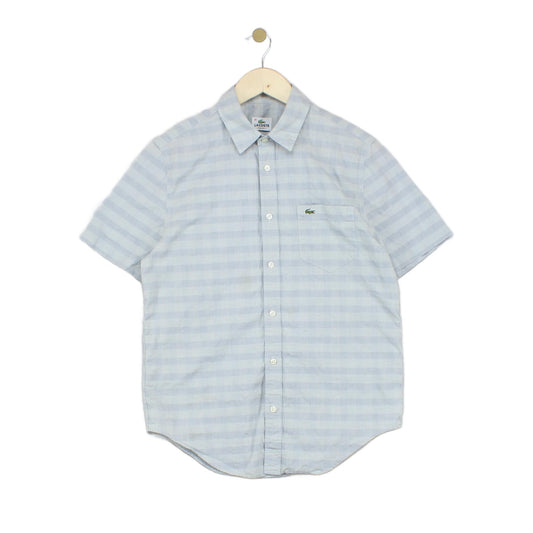 Mens Check Shirt Short Sleeve Casual Regular Fit