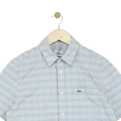 Mens Check Shirt Short Sleeve Casual Regular Fit