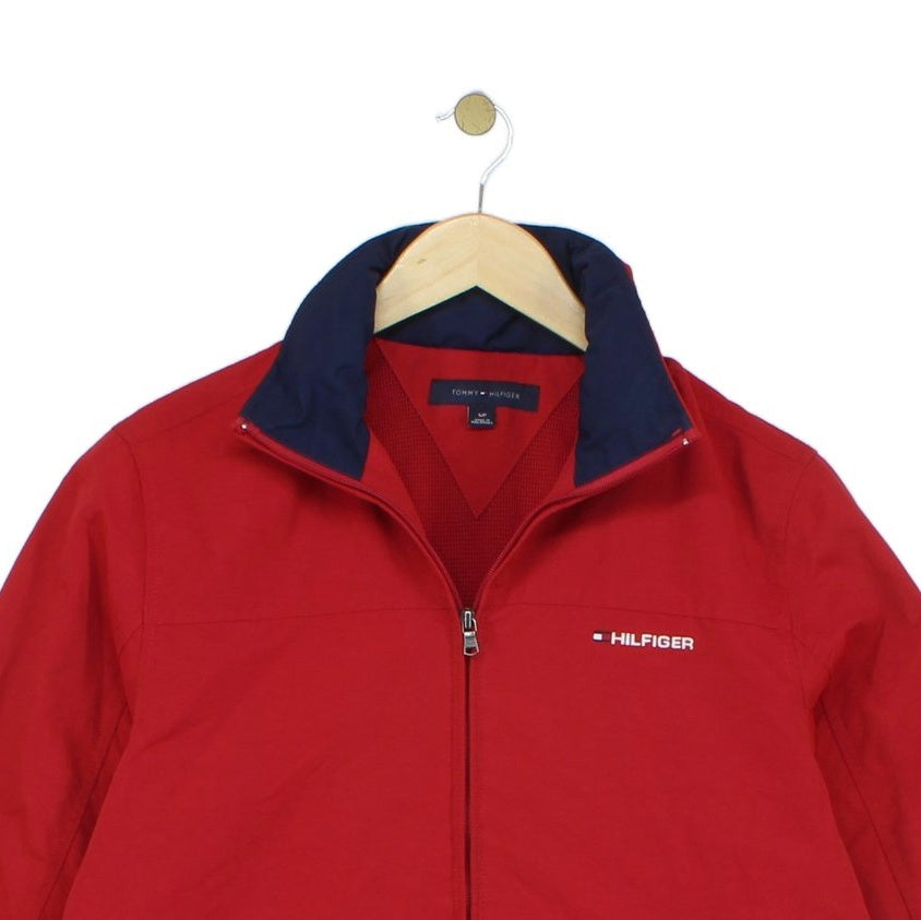 Mens Jacket Full Zip Logo Collar