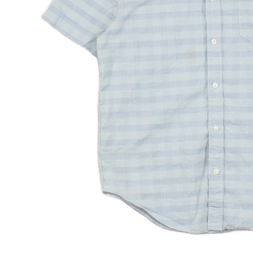 Mens Check Shirt Short Sleeve Casual Regular Fit