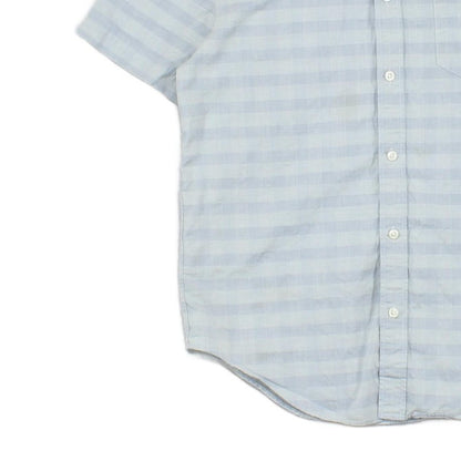 Mens Check Shirt Short Sleeve Casual Regular Fit