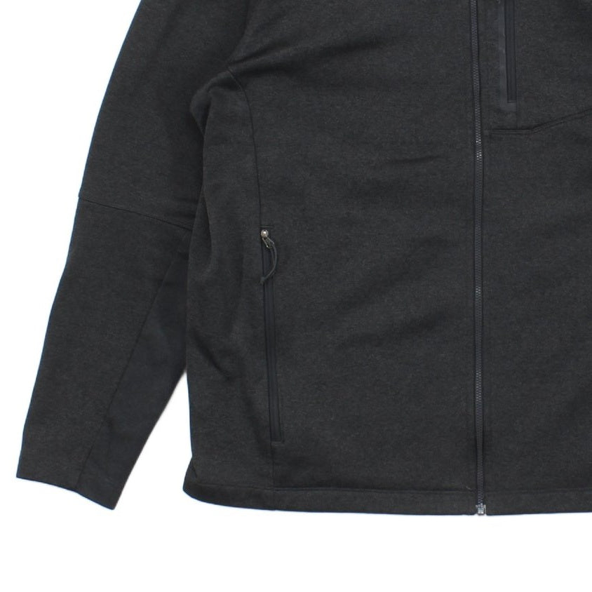 Mens Fleece Jacket Full Zip Outdoor Hooded
