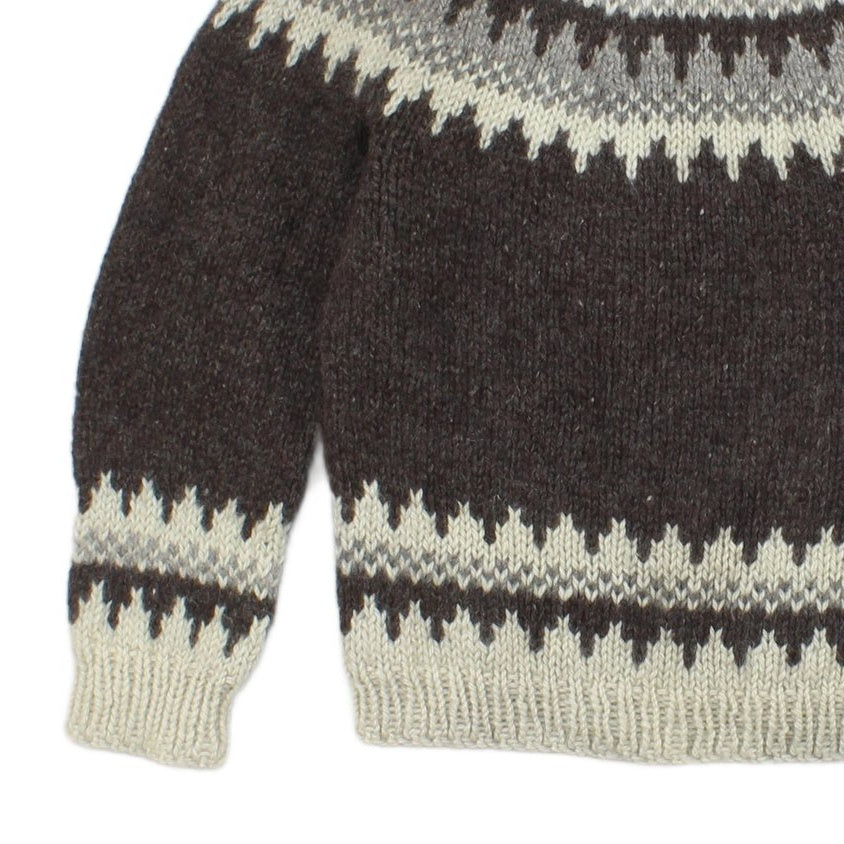 Mens Fair Isle Jumper Uk Made Shetland Wool