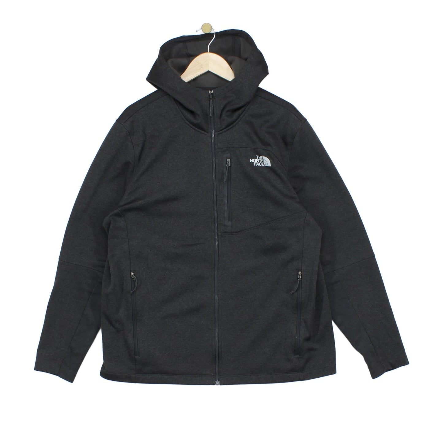 Mens Fleece Jacket Full Zip Outdoor Hooded