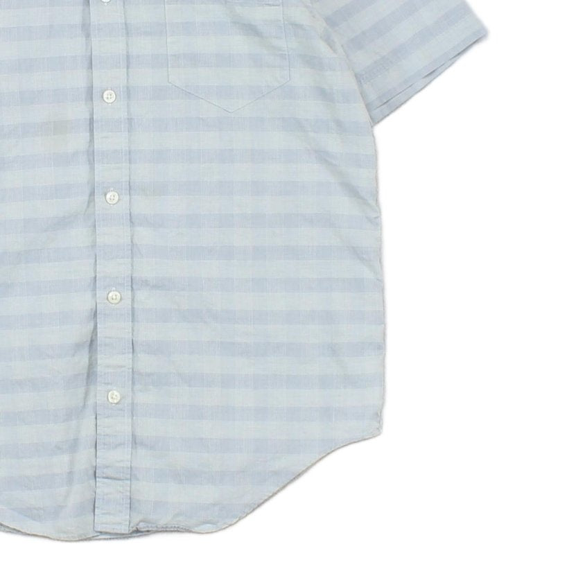 Mens Check Shirt Short Sleeve Casual Regular Fit