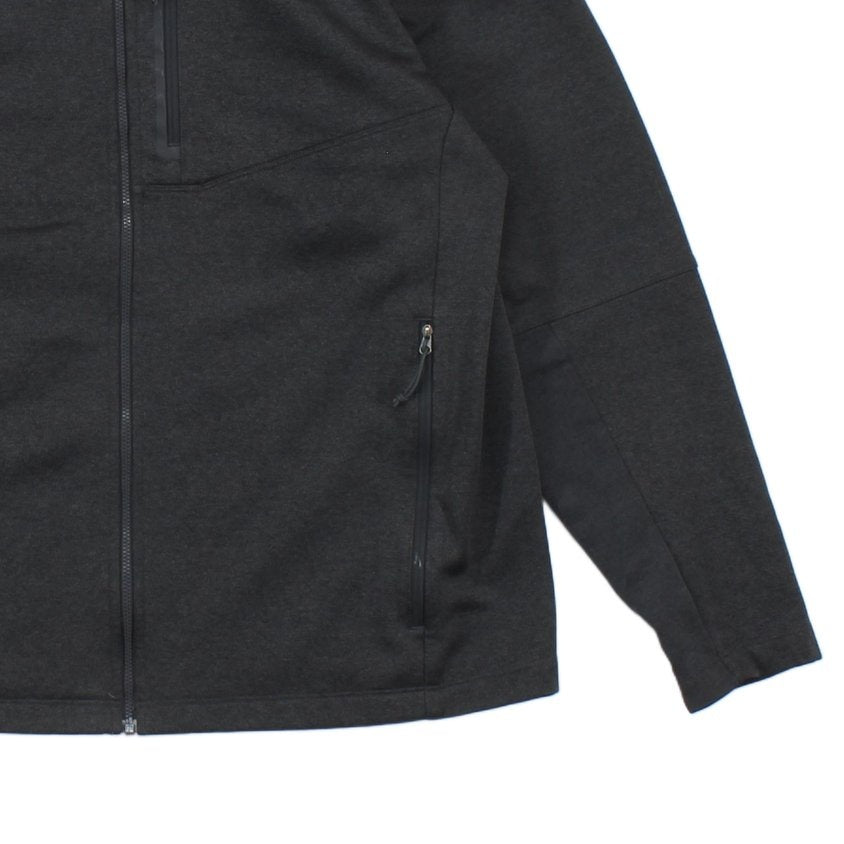 Mens Fleece Jacket Full Zip Outdoor Hooded