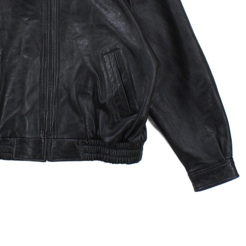 Mens Leather Jacket Full Zip Heavyweight