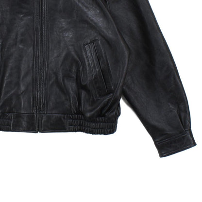 Mens Leather Jacket Full Zip Heavyweight