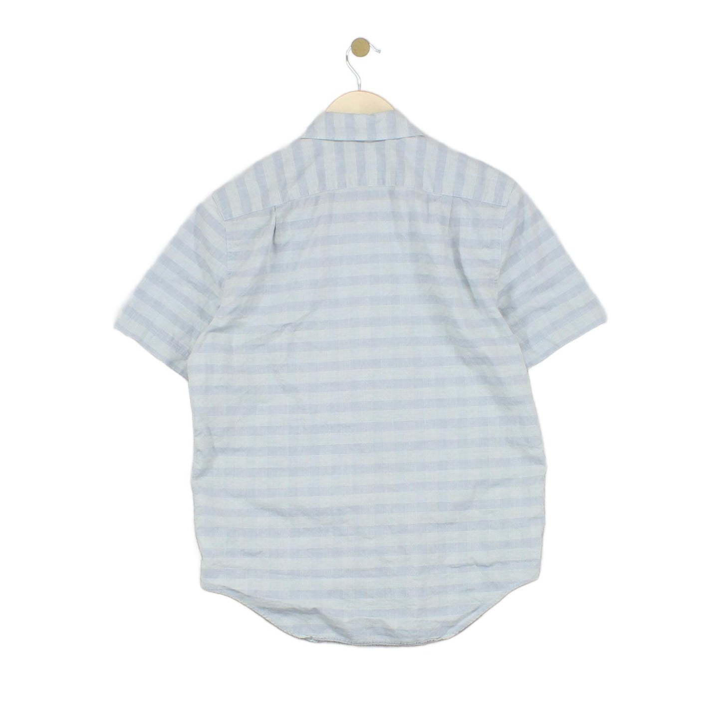 Mens Check Shirt Short Sleeve Casual Regular Fit
