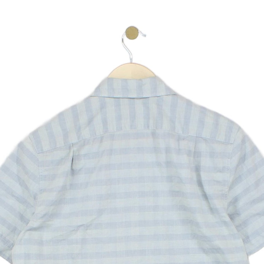 Mens Check Shirt Short Sleeve Casual Regular Fit