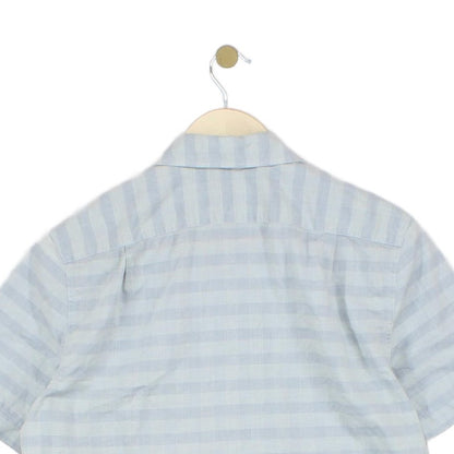 Mens Check Shirt Short Sleeve Casual Regular Fit