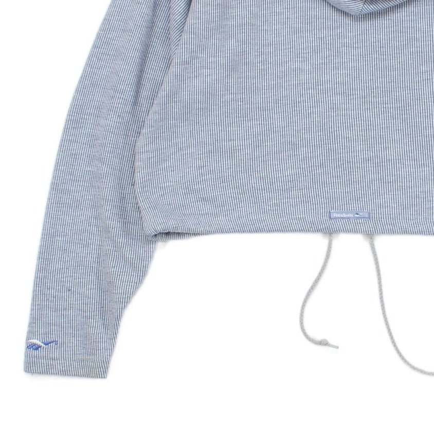 Womens Spell Out Hoodie Cropped Athletic 1/4 Zip