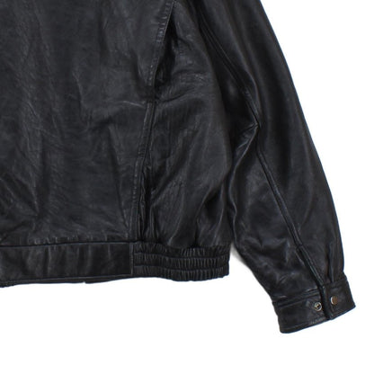 Mens Leather Jacket Full Zip Heavyweight