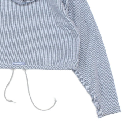 Womens Spell Out Hoodie Cropped Athletic 1/4 Zip