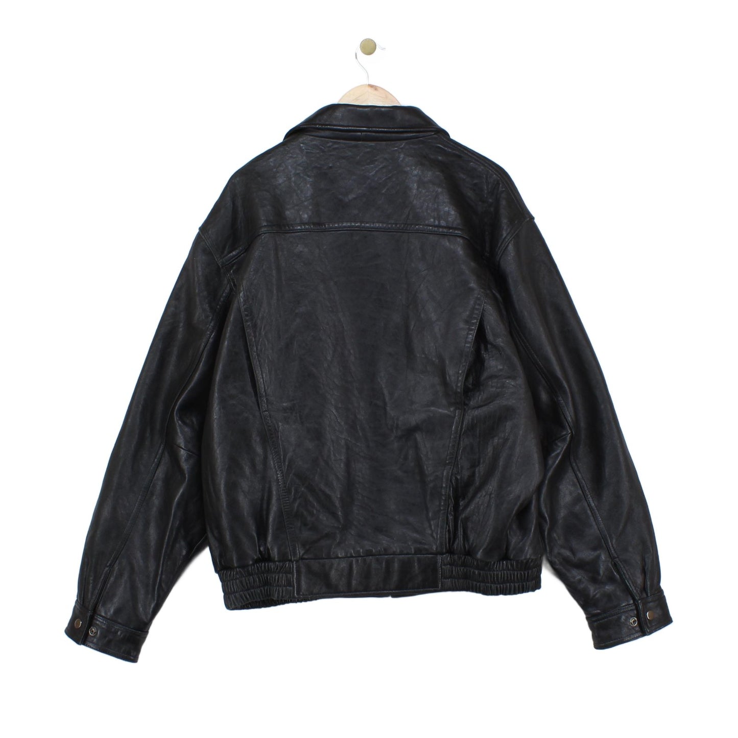 Mens Leather Jacket Full Zip Heavyweight