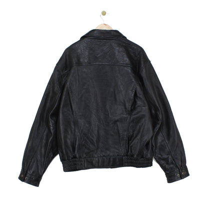Mens Leather Jacket Full Zip Heavyweight