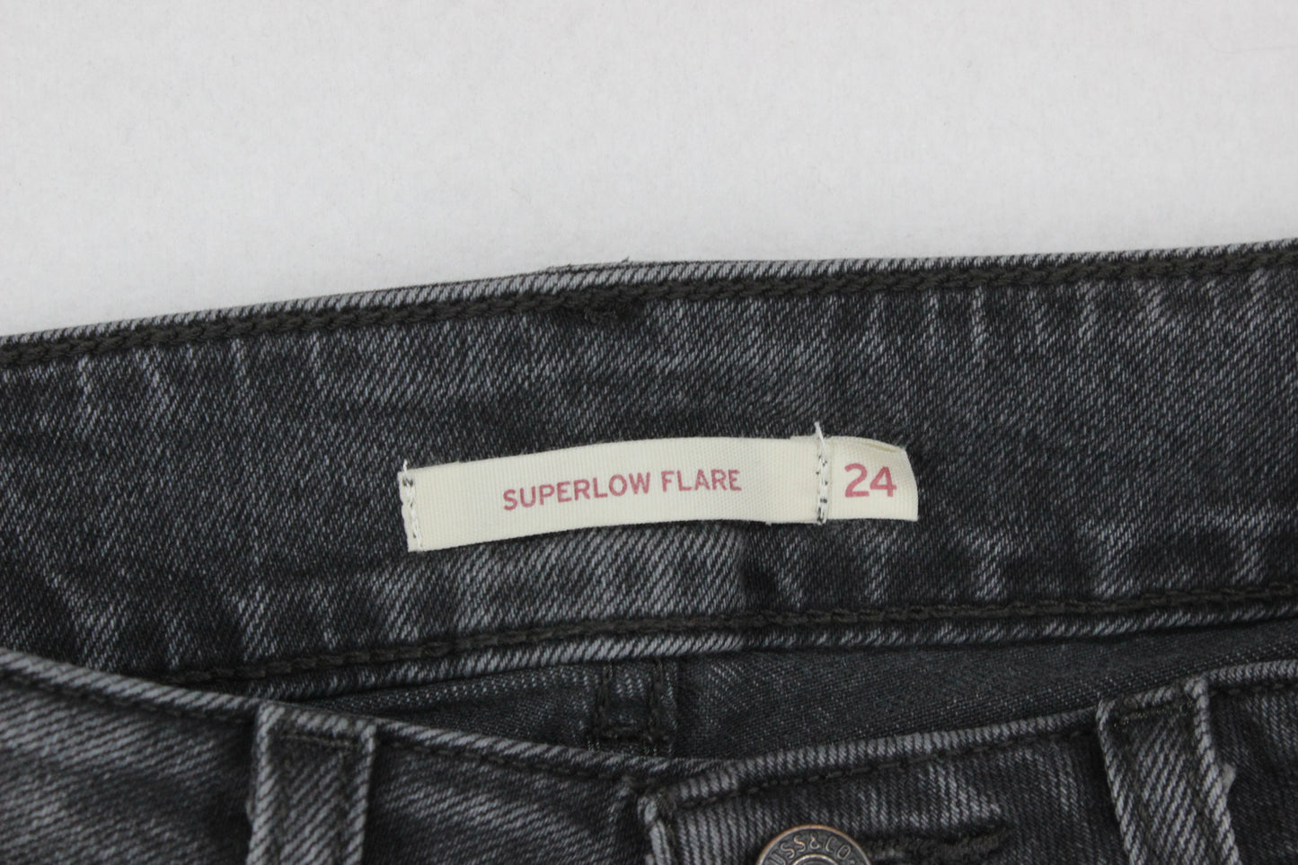 Womens Superlow Flare Jeans Low Rise