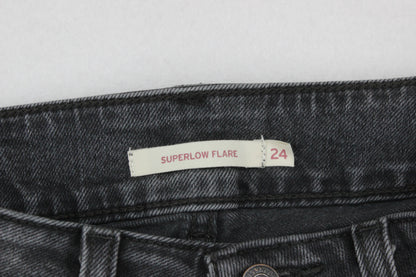 Womens Superlow Flare Jeans Low Rise
