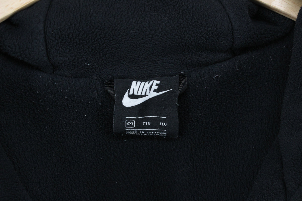 Mens Quilted Jacket Hooded Full Zip Logo Lined