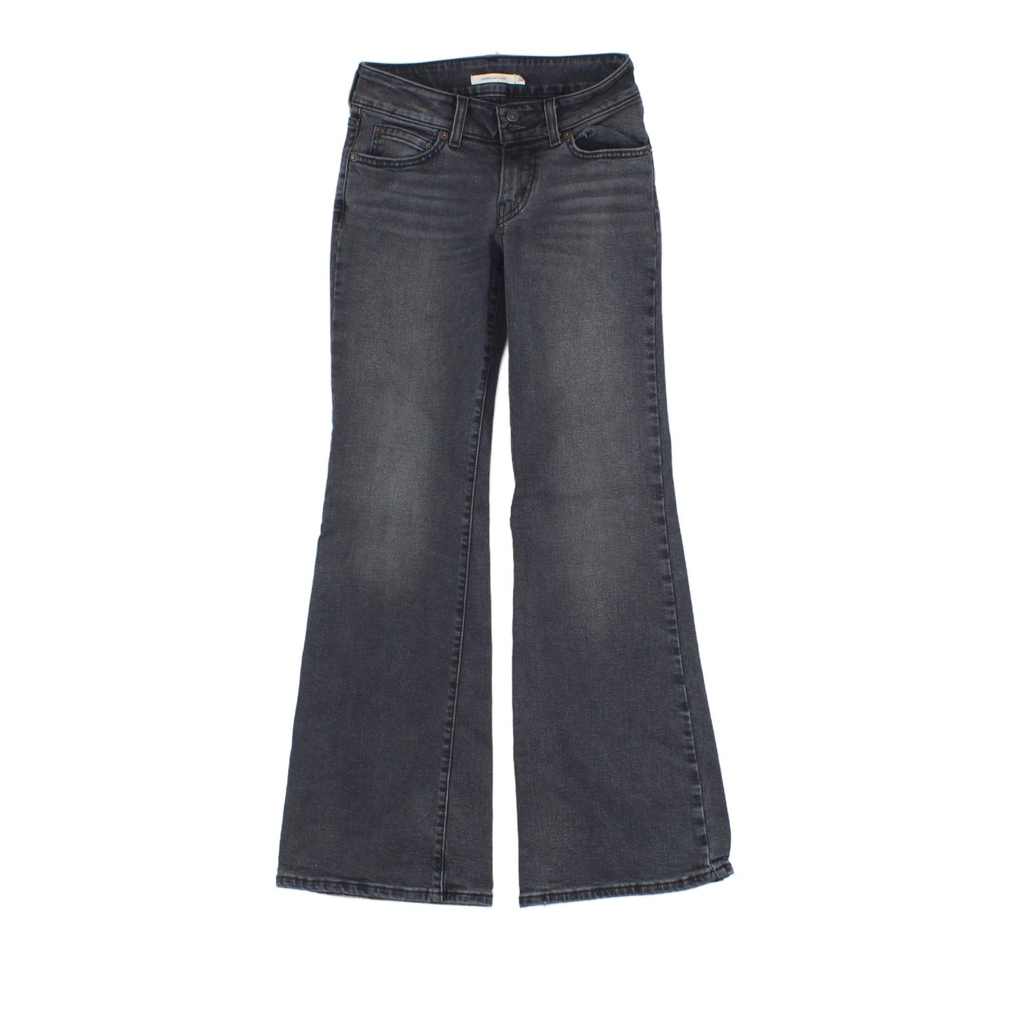 Womens Superlow Flare Jeans Low Rise