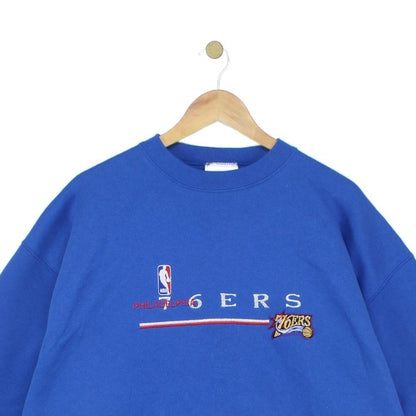 Mens Oversized Sweatshirt Embroidered Crew Neck