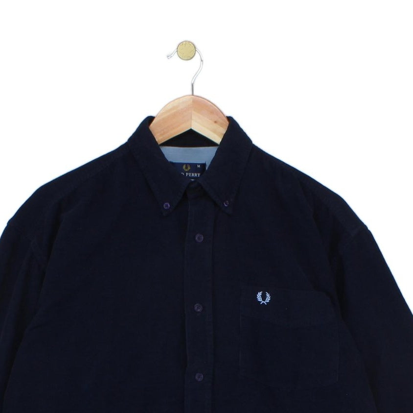 Mens Corduroy Shirt Button Up Long Sleeve