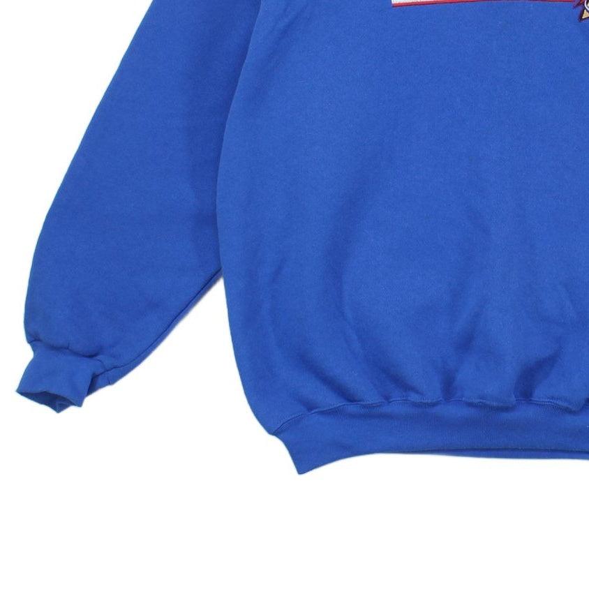 Mens Oversized Sweatshirt Embroidered Crew Neck