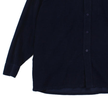 Mens Corduroy Shirt Button Up Long Sleeve