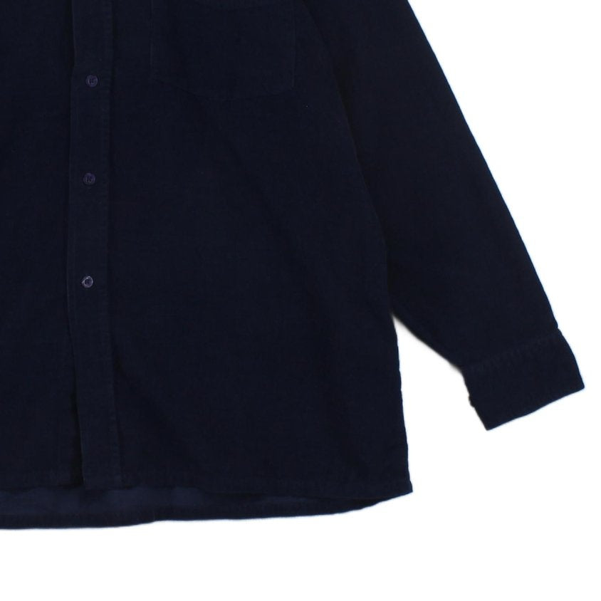 Mens Corduroy Shirt Button Up Long Sleeve