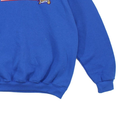 Mens Oversized Sweatshirt Embroidered Crew Neck