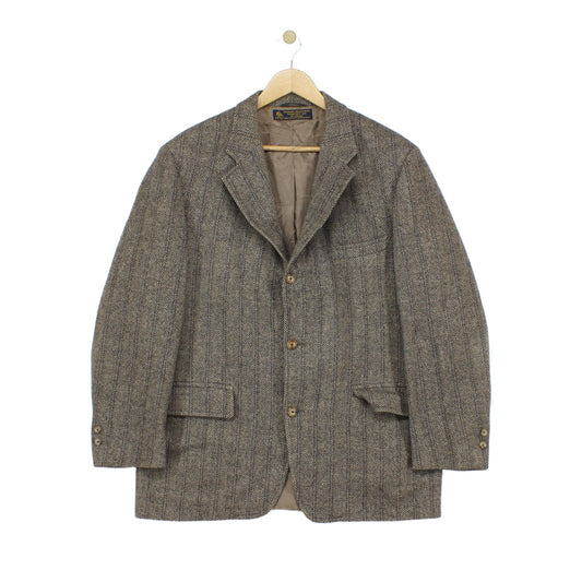 Mens Tweed Blazer Usa Made Classic Wool