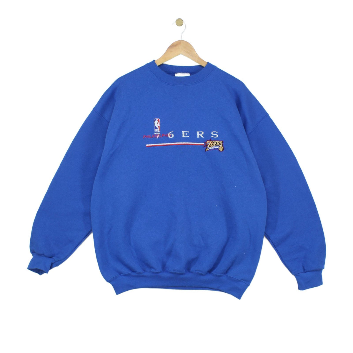 Mens Oversized Sweatshirt Embroidered Crew Neck