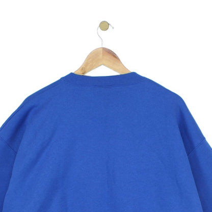 Mens Oversized Sweatshirt Embroidered Crew Neck