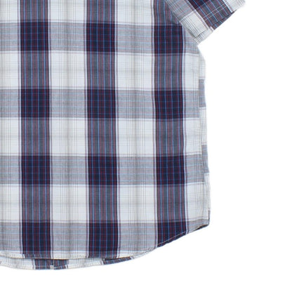 Mens Plaid Shirt Western Snap Short Sleeve