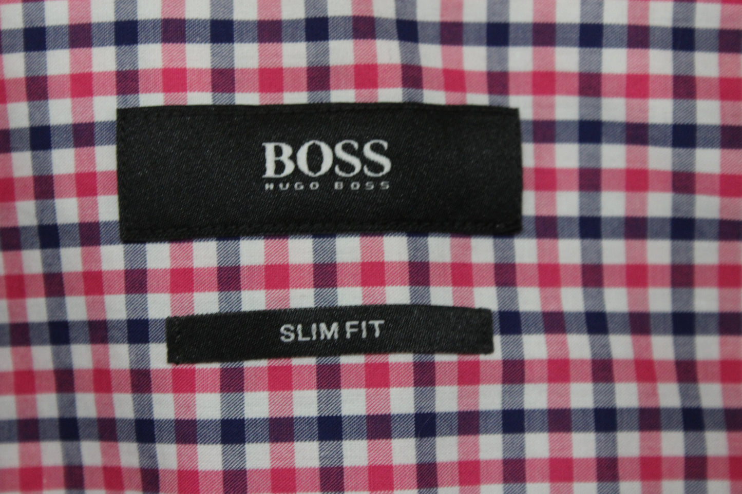 Mens Check Shirt Slim Fit Long Sleeve