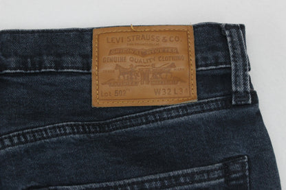 Mens 502 Jeans Regular Tapered Stretch Denim