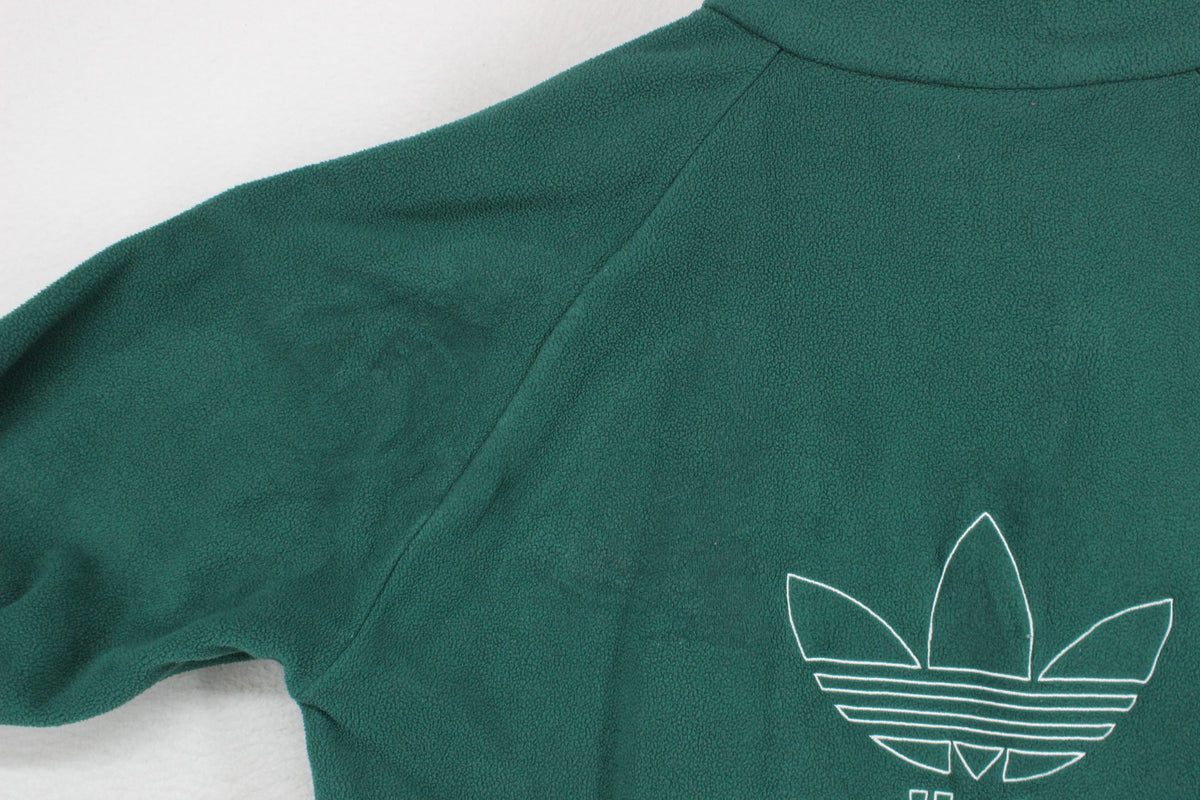 Mens 1/4 Zip Fleece Trefoil Logo