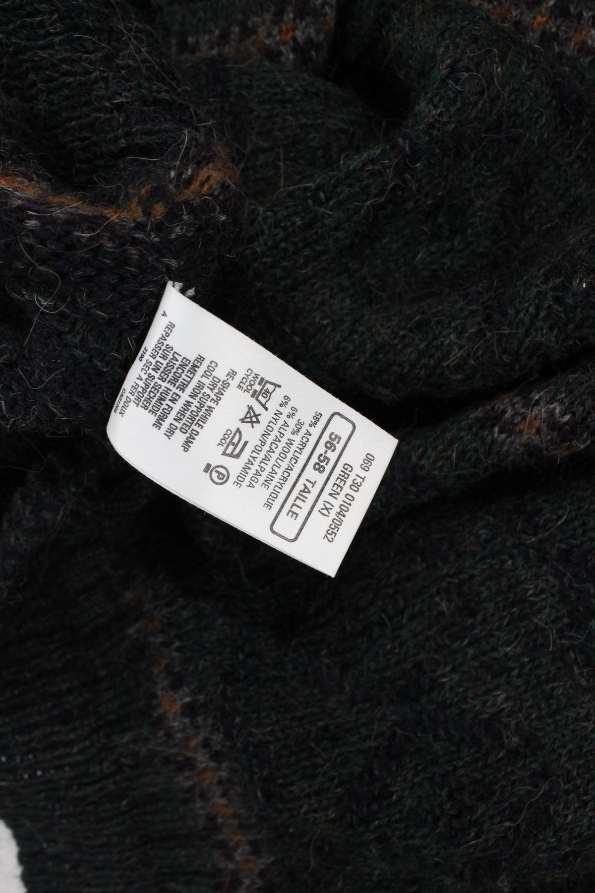 Mens Fair Isle Jumper Uk Made Wool Blend