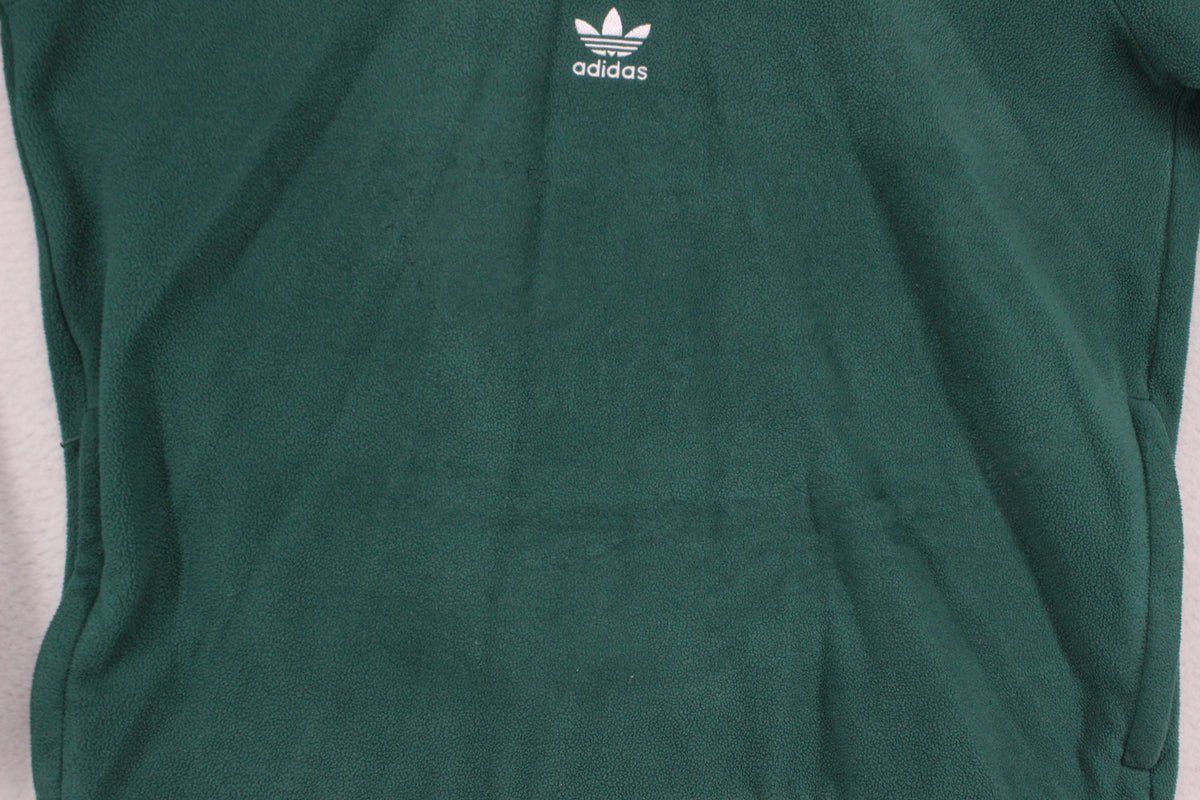 Mens 1/4 Zip Fleece Trefoil Logo
