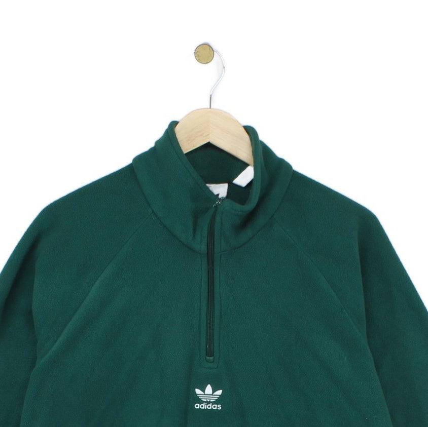 Mens 1/4 Zip Fleece Trefoil Logo