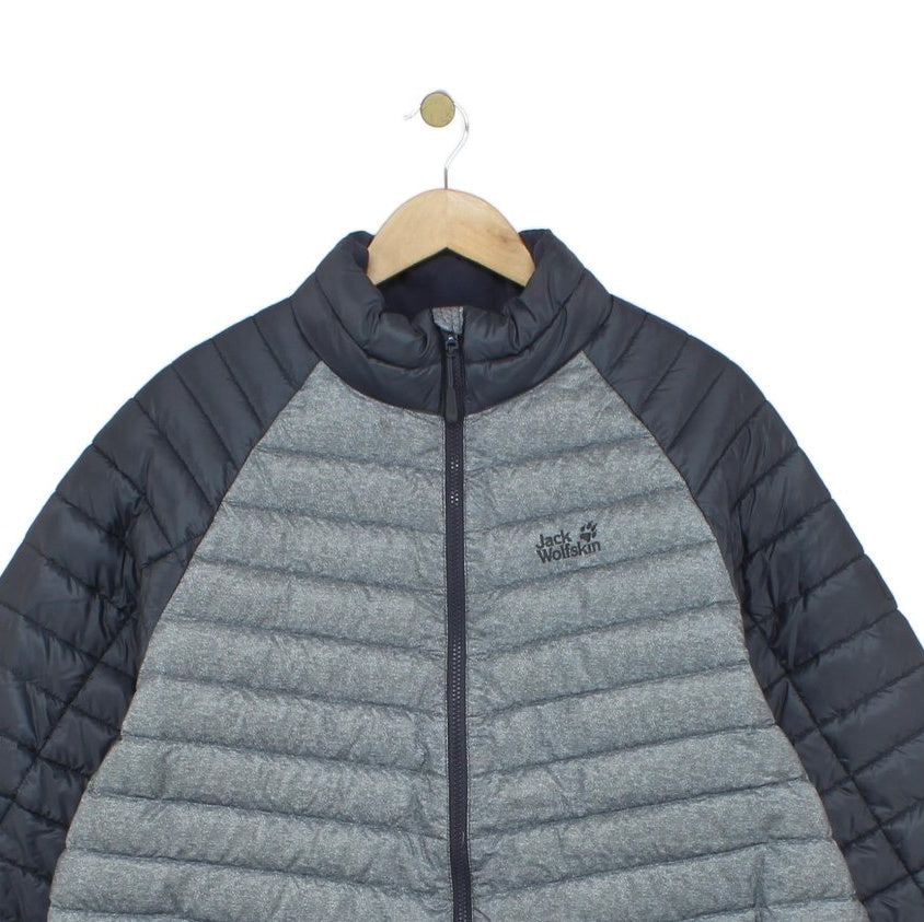 Mens Quilted Jacket Outdoor Down Filled