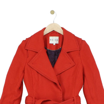 Womens Overcoat Belted Wool Blend